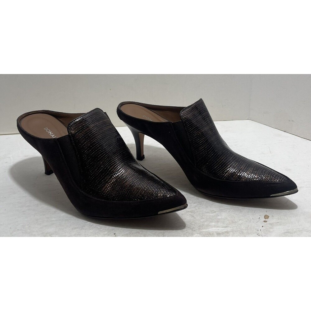 Donald J. Pliner TRIST2-LL M070 Bronze Metallic Lizzard Heeled Mule Size 7M EUC - Picture 9 of 14